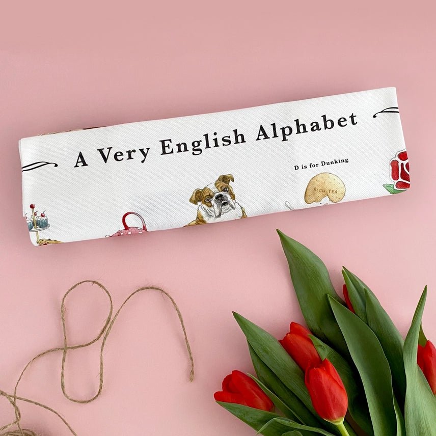 A Very English Alphabet Tea Towel - Ruby's Home Store