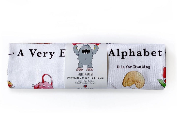 A Very English Alphabet Tea Towel - Ruby's Home Store