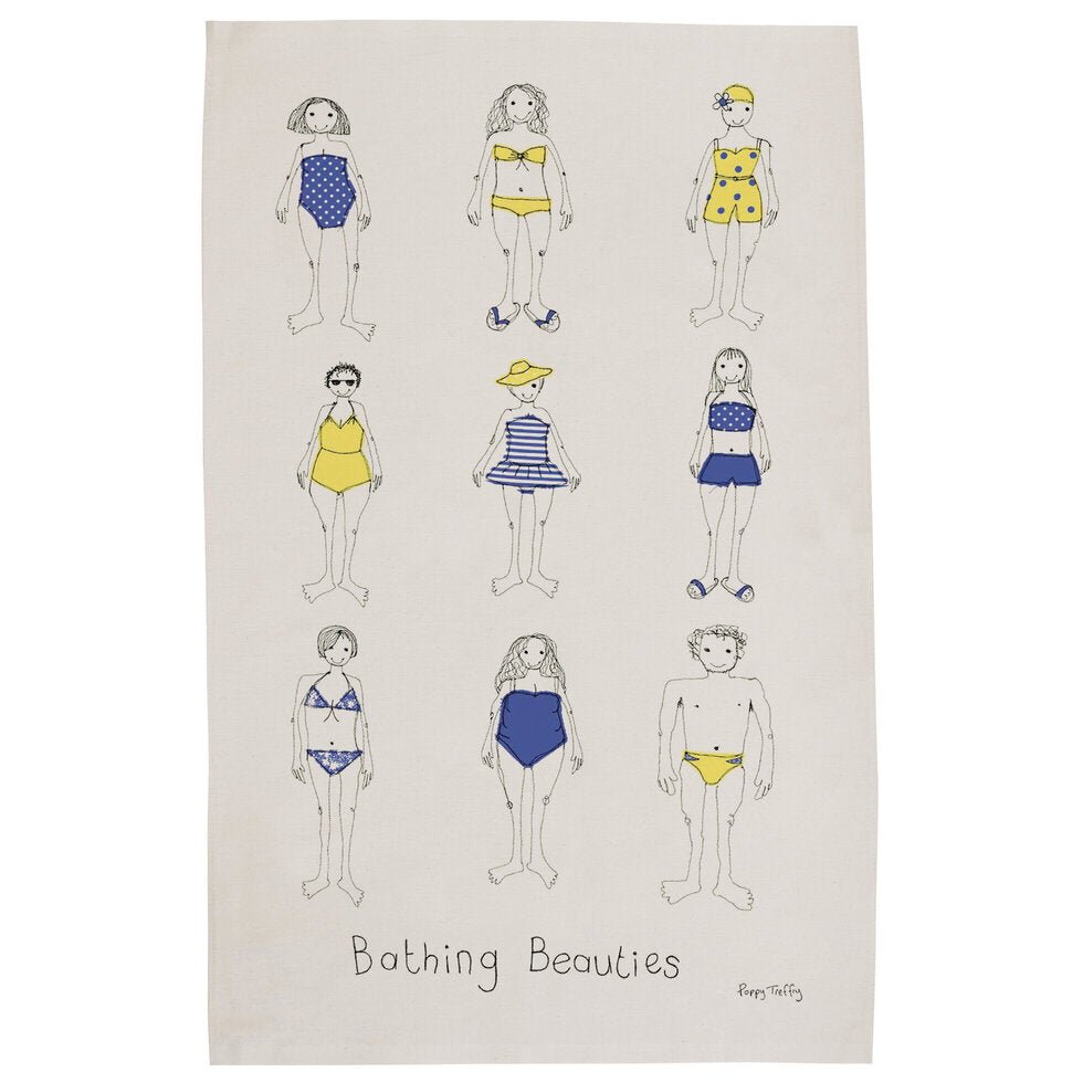 Bathing Beauties Tea Towel - Poppy Treffry - Ruby's Home Store