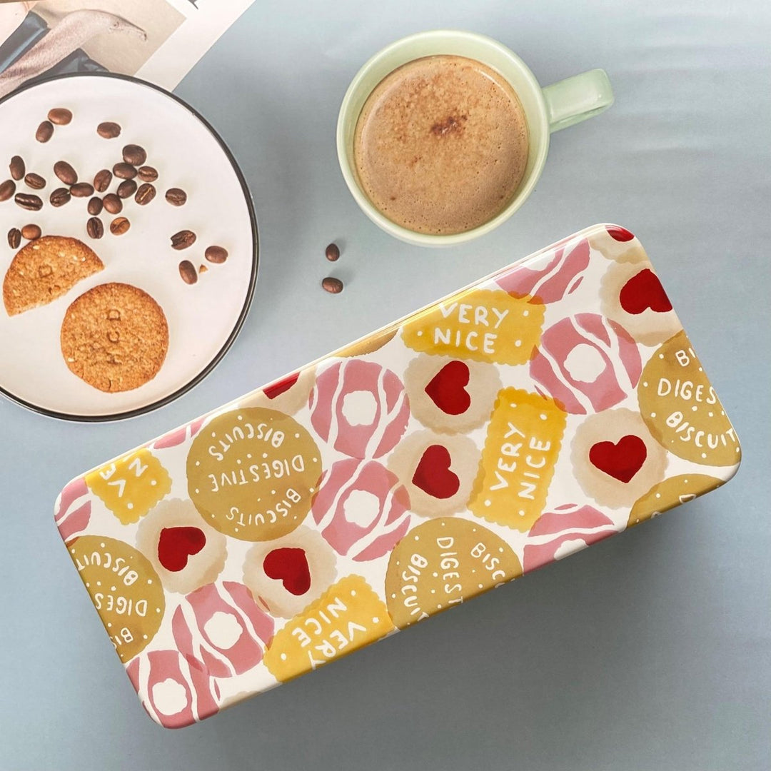 Biscuit Design Deep Rectangular Tin - Emma Bridgewater - Ruby's Home Store