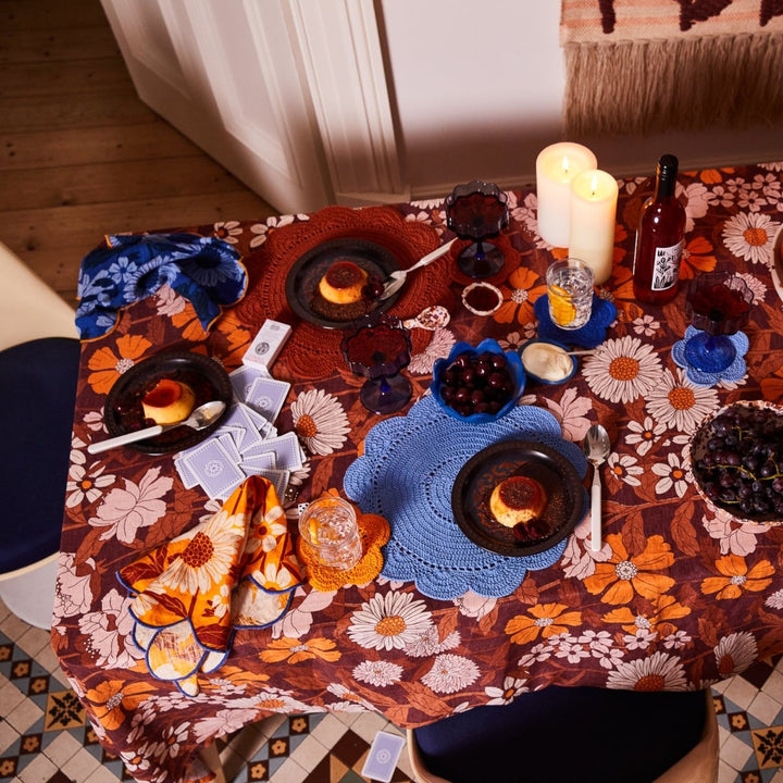 Chumo Crochet Placemat Set - Sage x Clare - Lapis - Ruby's Home Store