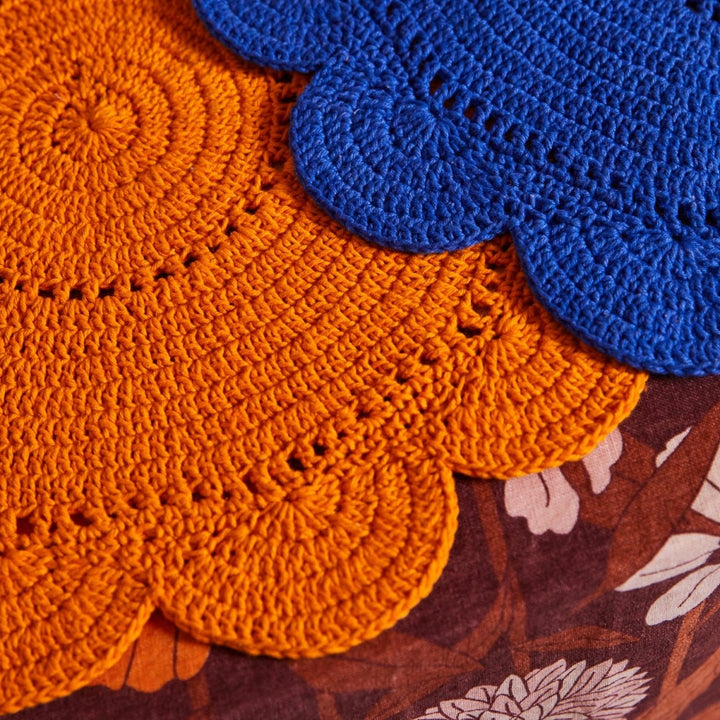 Chumo Crochet Placemat Set - Sage x Clare - Lapis - Ruby's Home Store