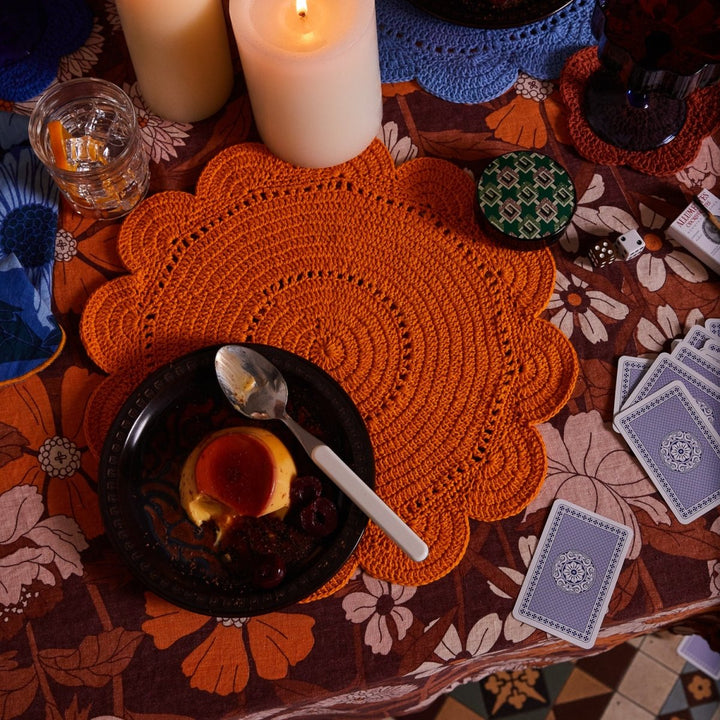 Chumo Crochet Placemat Set - Sage x Clare - Lapis - Ruby's Home Store