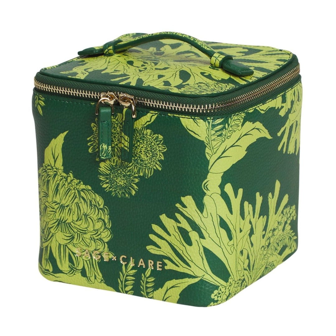 Delphine Small Vanity Case - Anise - Sage x Clare - Ruby's Home Store