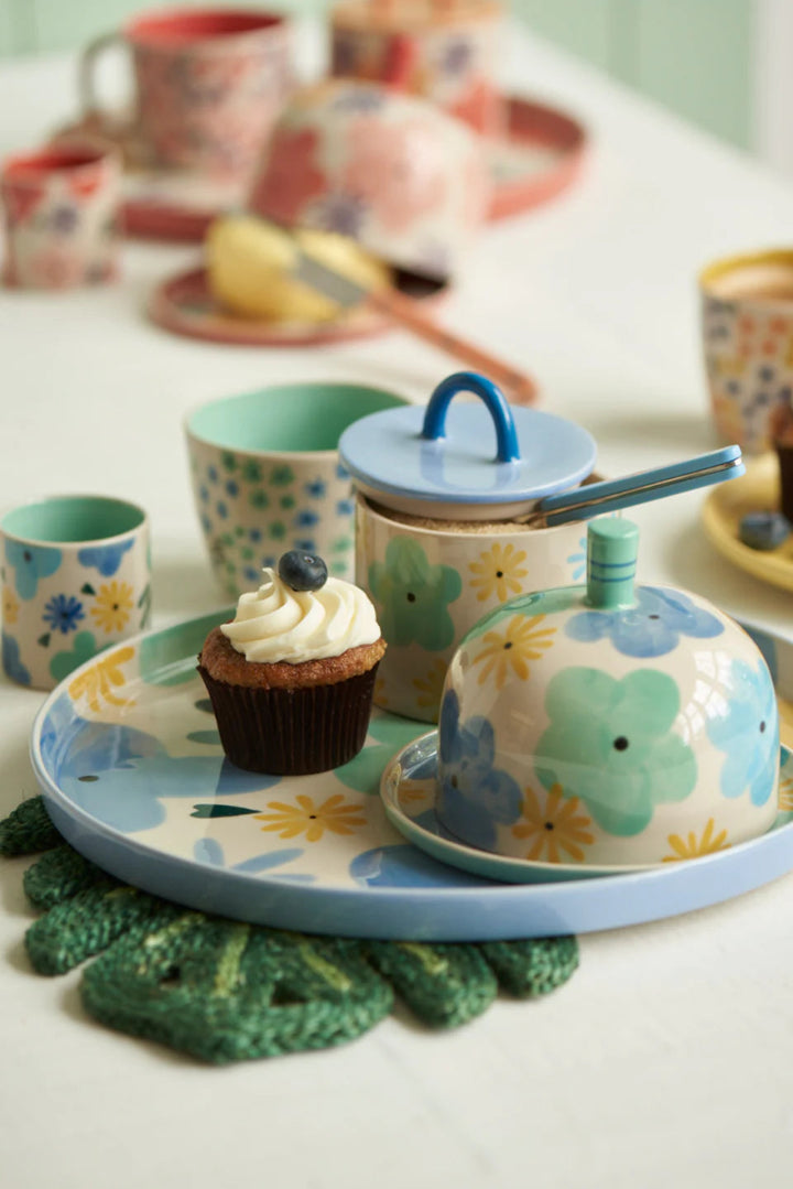 Ditsy Platter Blue - Jones & Co - Ruby's Home Store