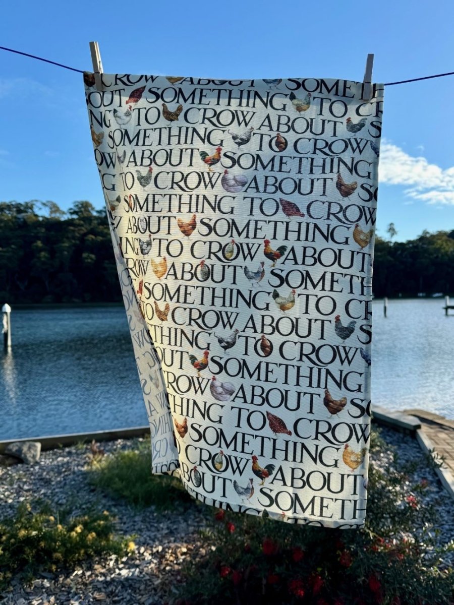 Emma Bridgewater Rise & Shine Black Toast Tea Towel - Ruby's Home Store