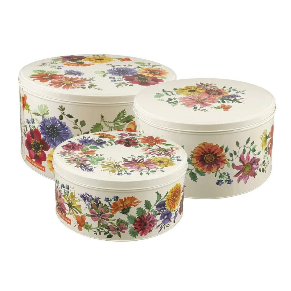 Garden Flowers Large Round Cake Tins - Set of 3 - Emma Bridgewater - Ruby's Home Store