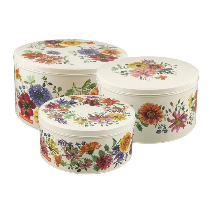 Garden Flowers Large Round Cake Tins - Set of 3 - Emma Bridgewater - Ruby's Home Store