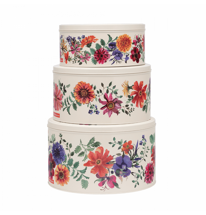 Garden Flowers Large Round Cake Tins - Set of 3 - Emma Bridgewater - Ruby's Home Store