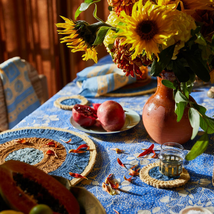 Jaya Placemat Set - Lapis - Sage x Clare - Ruby's Home Store
