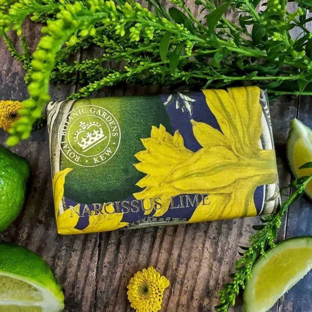 Kew Gardens Narcissus & Lime Soap Bar - Ruby's Home Store