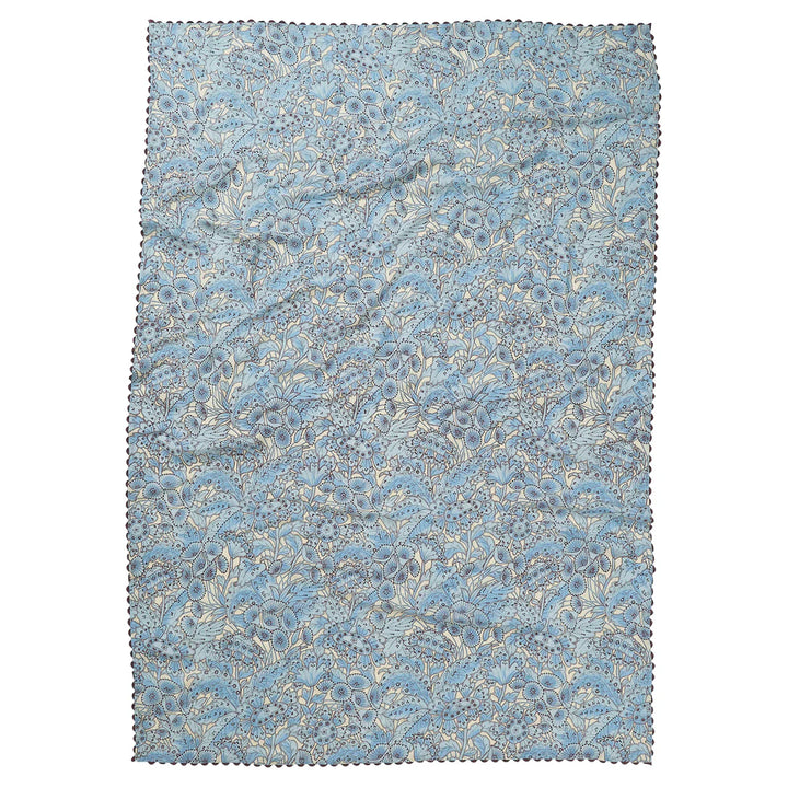 Lucia Linen Table Cloth - Cerulean - Sage x Clare