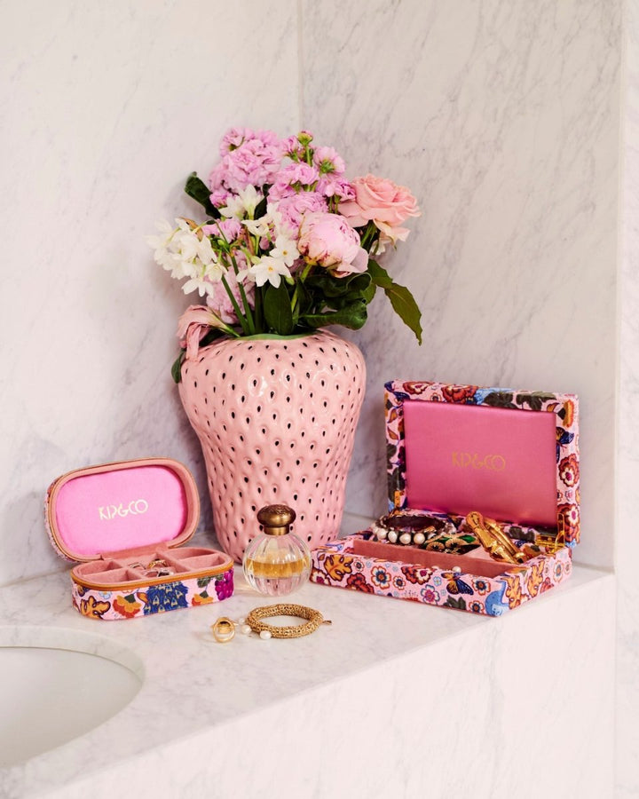 Lyon Small Velvet Jewellery Box - Kip & Co - Ruby's Home Store