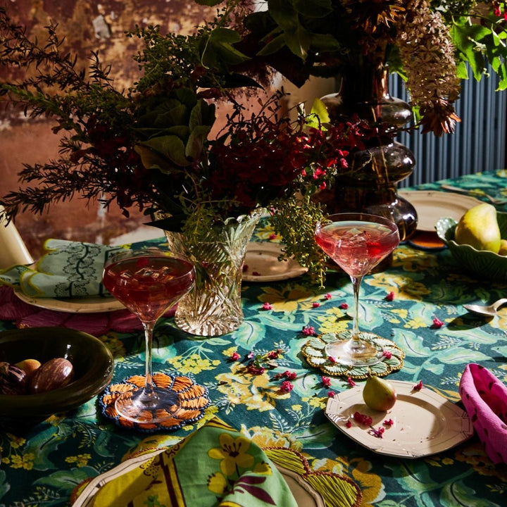 Margot Linen Table Cloth - Forest - Sage x Clare - Ruby's Home Store