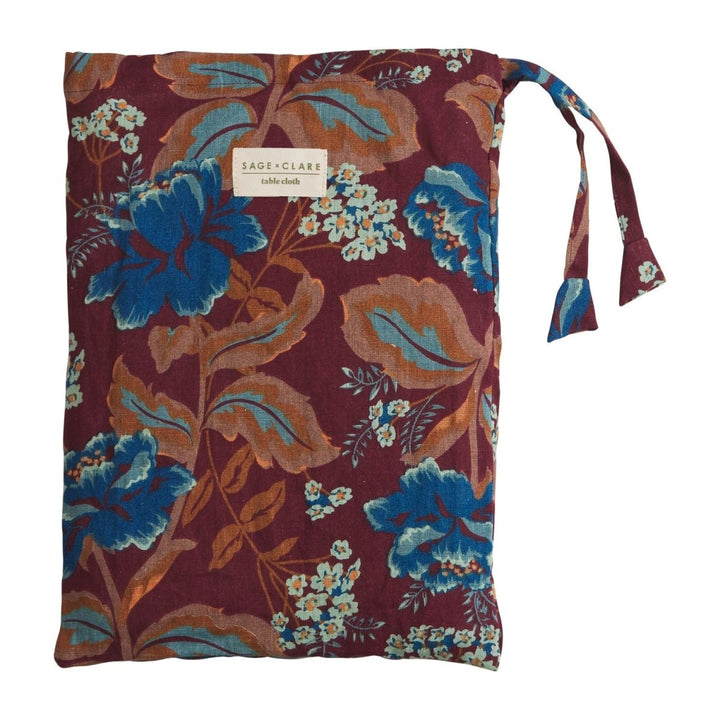 Margot Linen Table Cloth - Mahogany - Sage x Clare - Ruby's Home Store