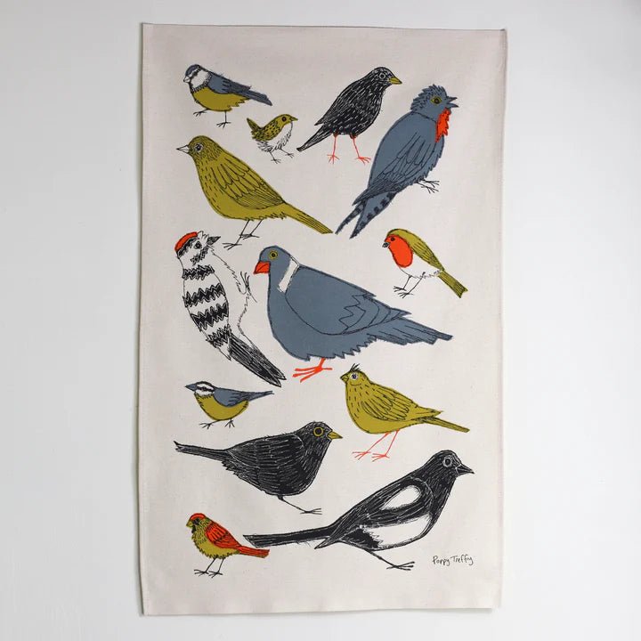 Poppy Treffry - Garden Birds Tea Towel - Ruby's Home Store