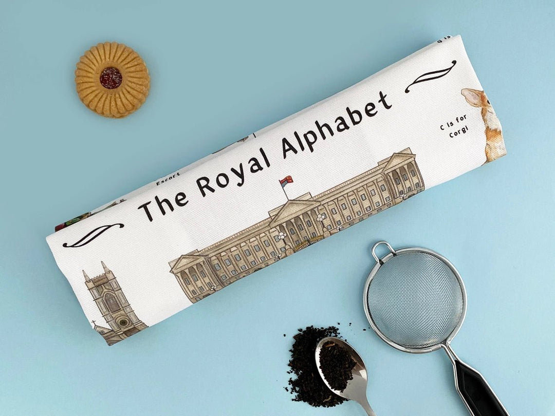 The Royal Alphabet Tea Towel - Ruby's Home Store