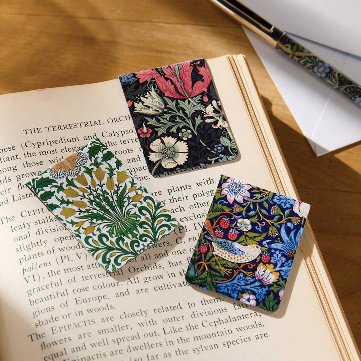 William Morris Magnetic Bookmarks - set of 3 - Ruby's Home Store