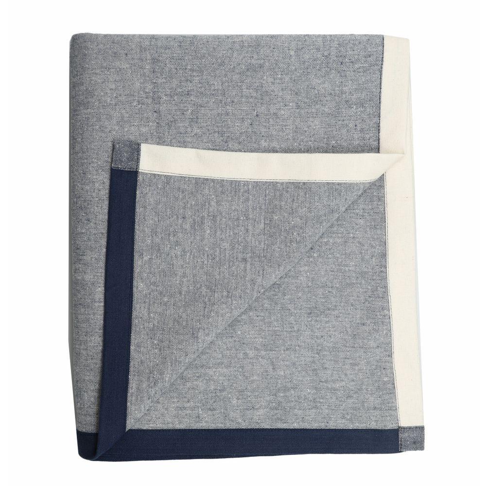 Chambray Tablecloth - Navy - Rubys Home Store 