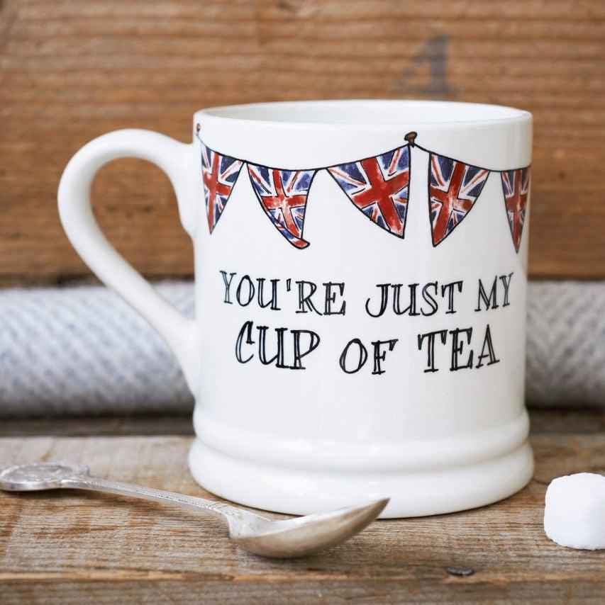 Your Just My Cup of Tea Bunting Mug - Rubys Home Store 