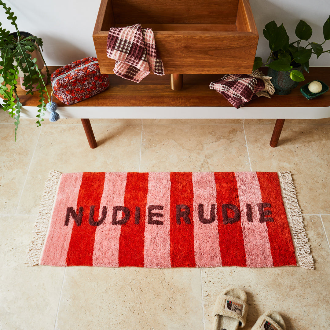 Nudie Rudie Bath Mats and Towels