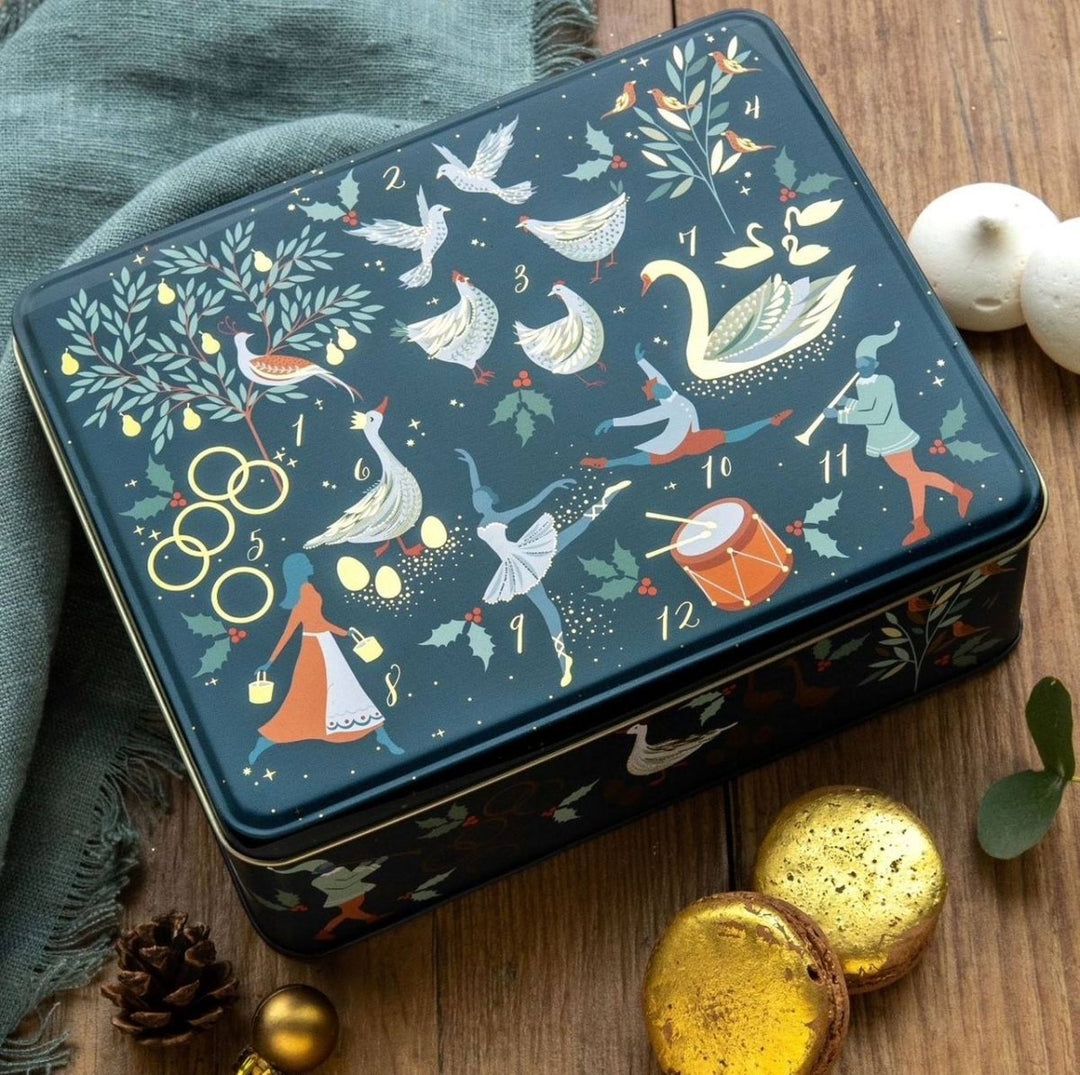 12 Days of Christmas Biscuit Tin - Sara Miller - Ruby's Home Store