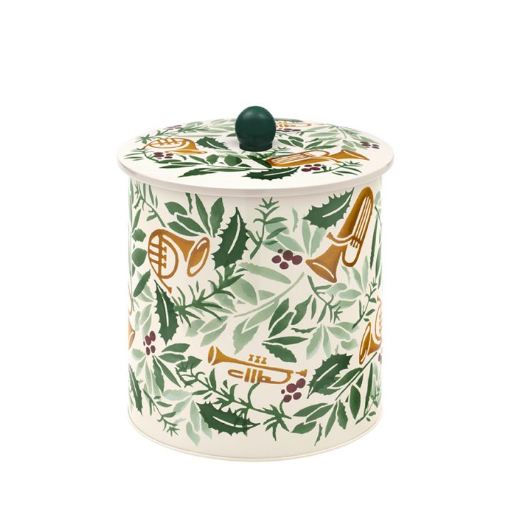 Bring in the Green Christmas Biscuit Barrel - Emma Bridgewater