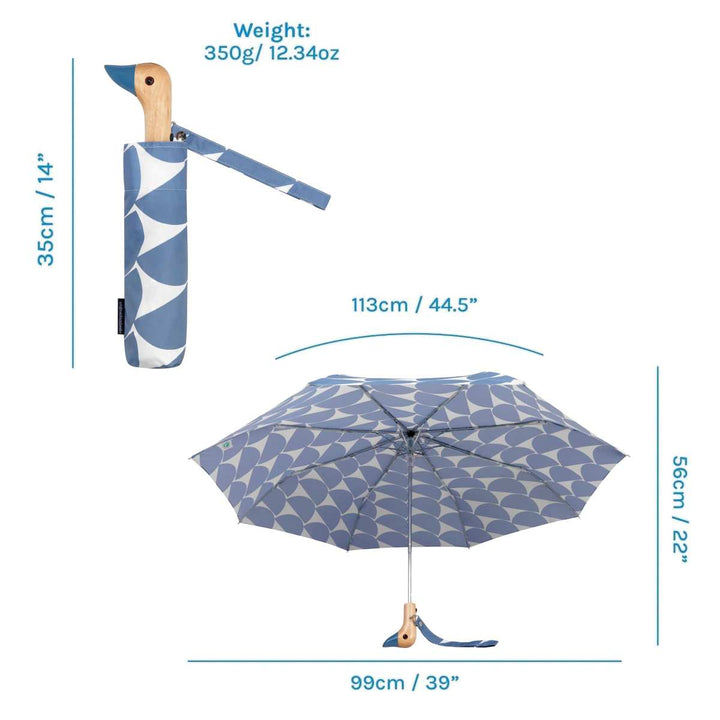 Duck Umbrella Compact - Denim Moon