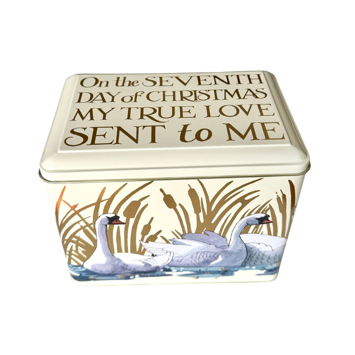 Seven Swans Christmas - Large Rectangle Tin - Emma Bridgewater