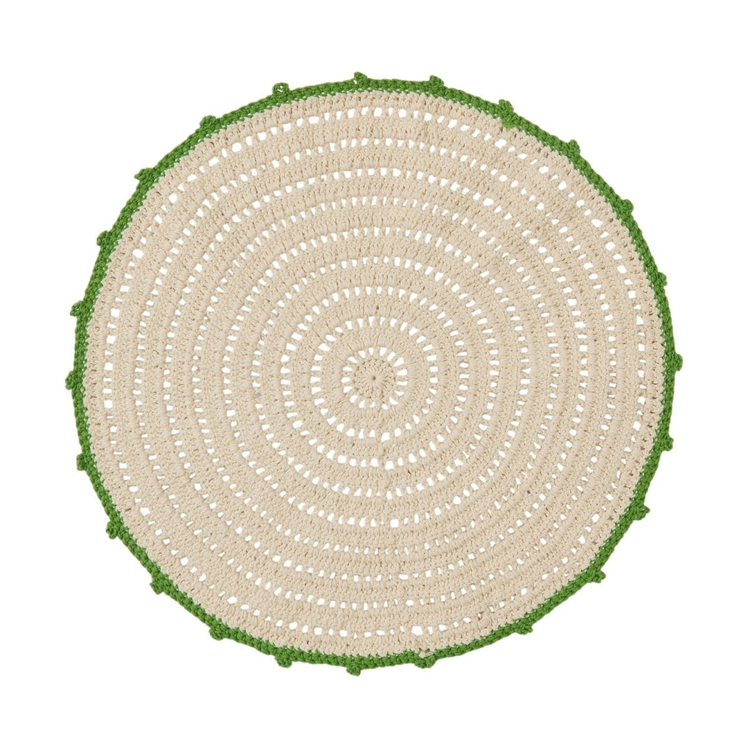 Alameda Crochet Placemat Set - Sage x Clare - Ruby's Home Store