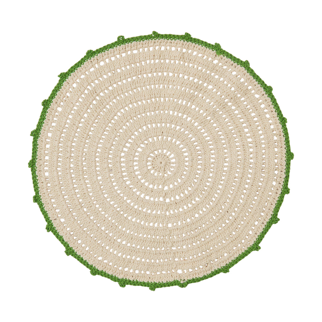 Alameda Crochet Placemat Set - Sage x Clare