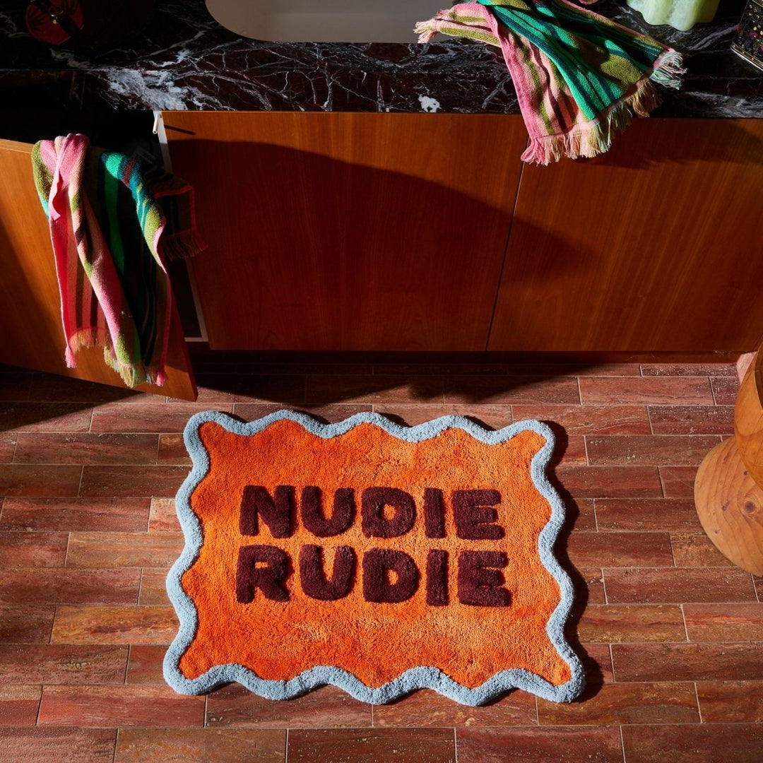 Amalie Nudie Rudie Bath Mat - Orangerie - Sage x Clare - Ruby&