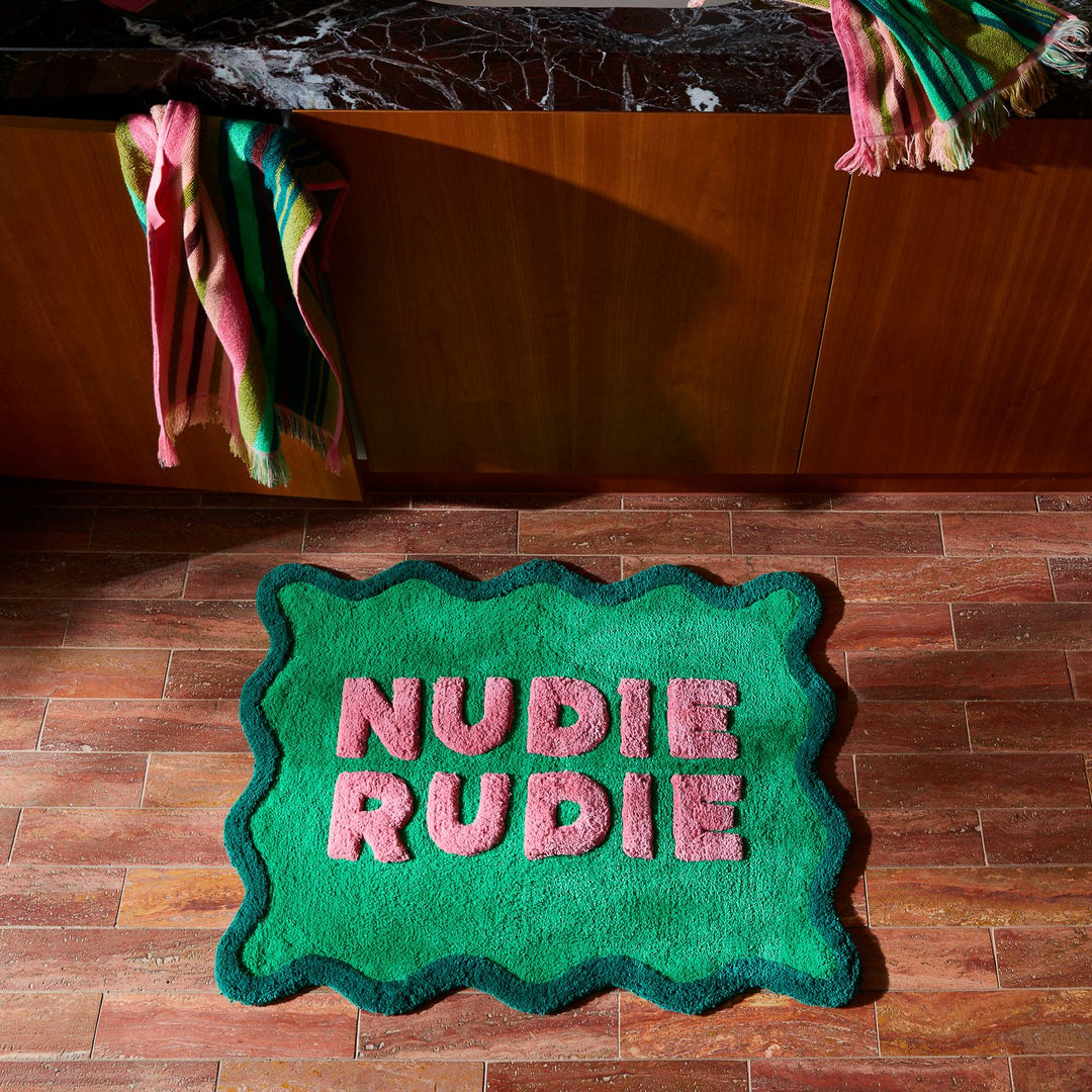 Amalie Nudie Rudie Bath Mat - Spring Green - Sage x Clare