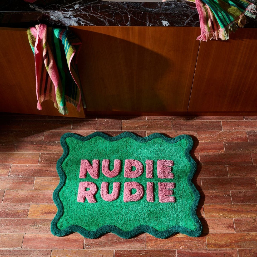 Amalie Nudie Rudie Bath Mat - Spring Green - Sage x Clare - Ruby&