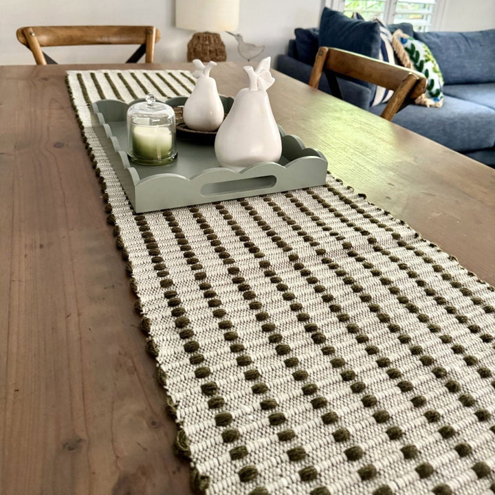 Amelia Table Runner Green - Ruby&