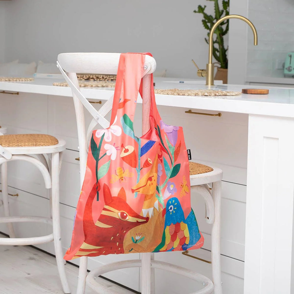 Andrea Smith Animal Party Shopping Bag - Ruby Olive - Ruby's Home Store