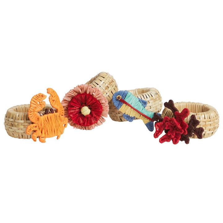 Aria Napkin Ring Set - Flame - Sage x Clare - Ruby's Home Store