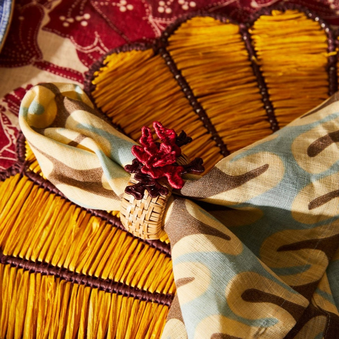 Aria Napkin Ring Set - Flame - Sage x Clare - Ruby's Home Store