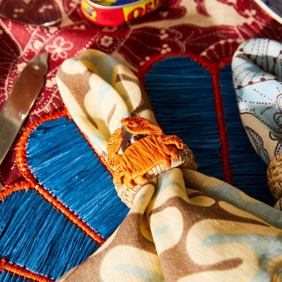 Aria Napkin Ring Set - Flame - Sage x Clare - Ruby's Home Store