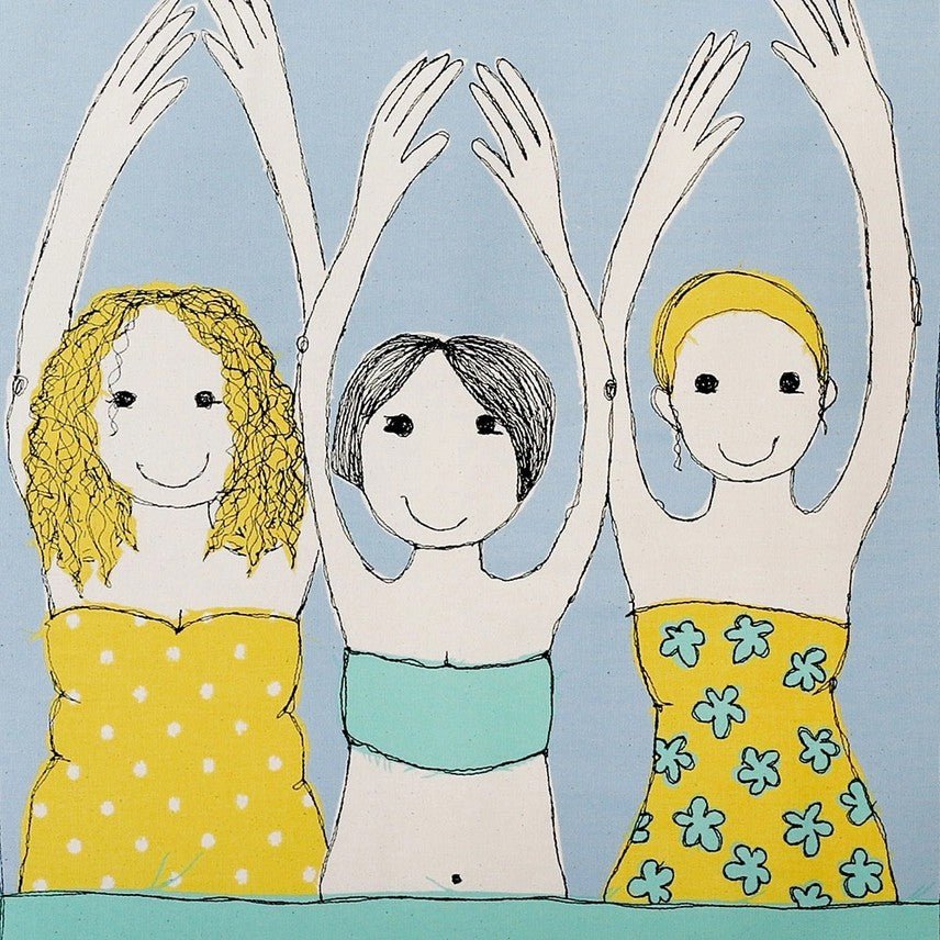 Bathing Beauties Tea Towel - Poppy Treffry - Ruby's Home Store