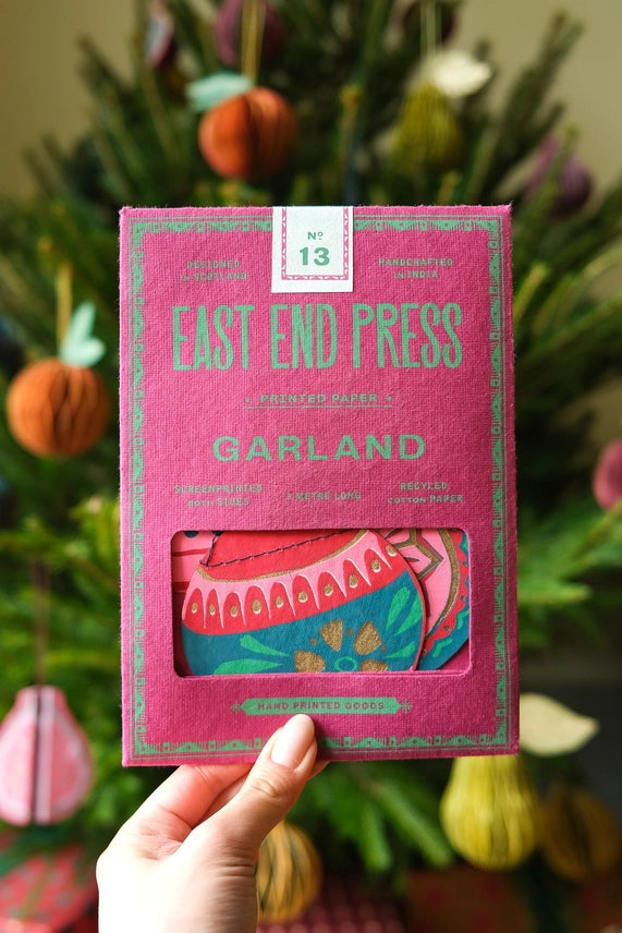 Baubles Sewn Garland - East End Press