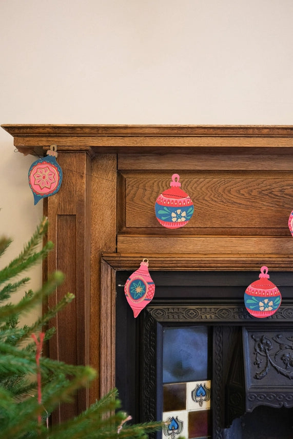 Baubles Sewn Garland - East End Press