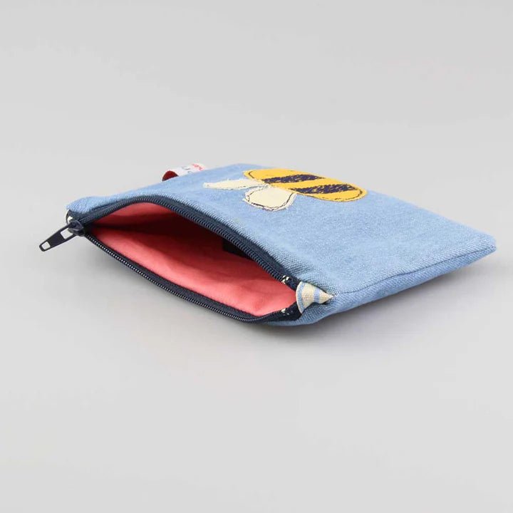 Bee Embroidered Coin Purse - Poppy Treffry - Ruby's Home Store