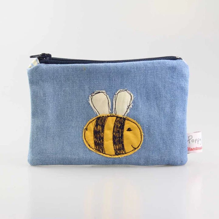 Bee Embroidered Coin Purse - Poppy Treffry - Ruby's Home Store