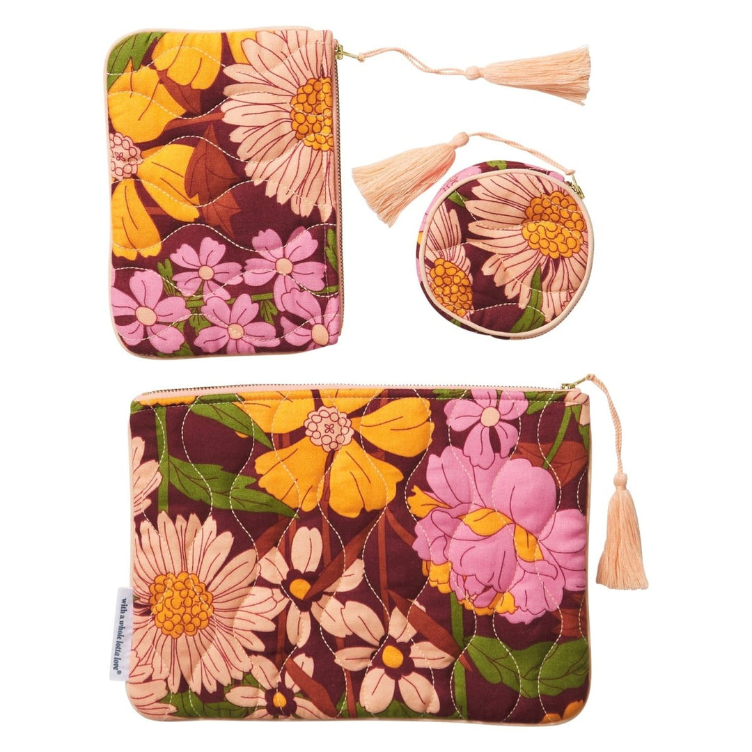 Benita Pouch Set - Sage x Clare - Ruby's Home Store