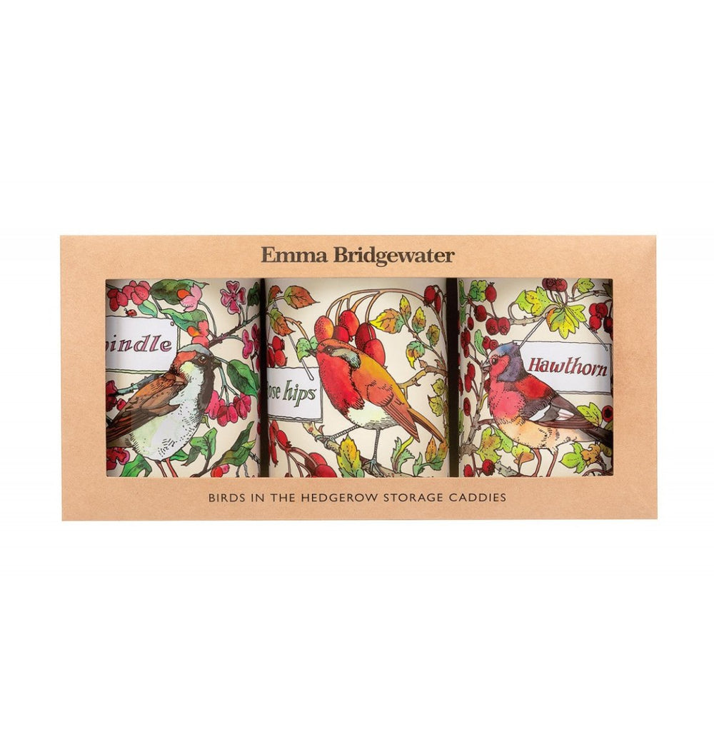 Bird in Hedgerow Cannister Set of 3 - Emma Bridgewater - Ruby's Home Store