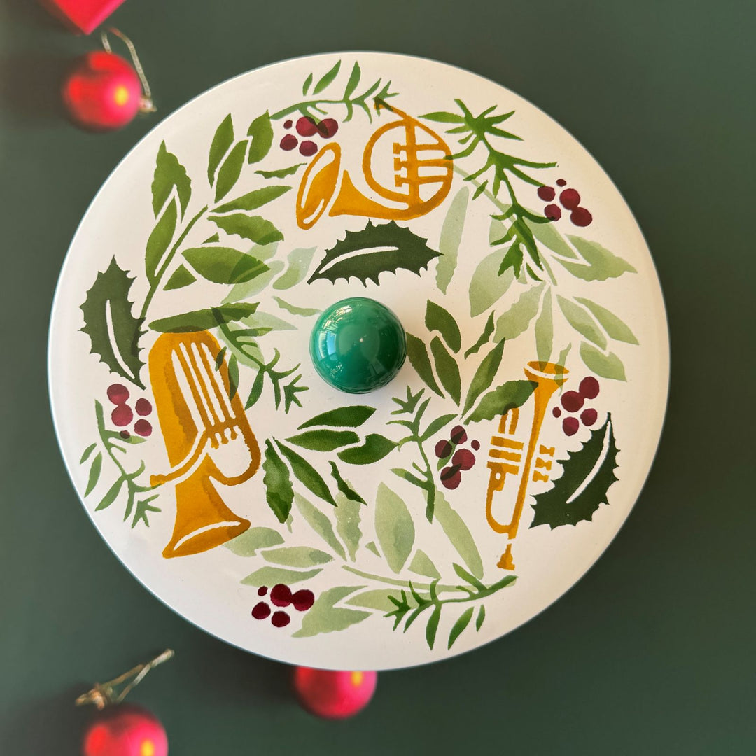 Bring in the Green Christmas Biscuit Barrel - Emma Bridgewater