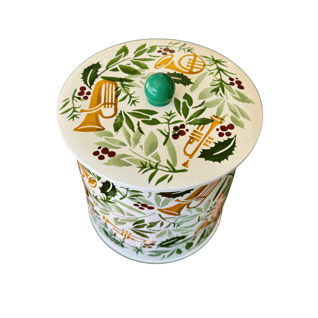 Bring in the Green Christmas Biscuit Barrel - Emma Bridgewater