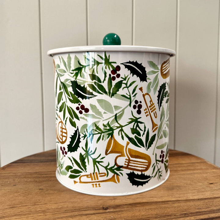 Bring in the Green Christmas Biscuit Barrel - Emma Bridgewater