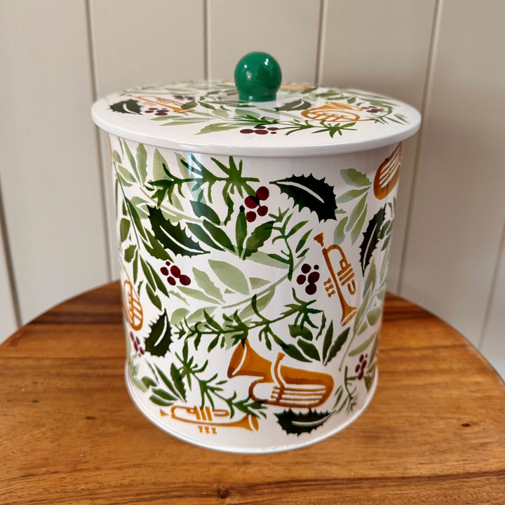 Bring in the Green Christmas Biscuit Barrel - Emma Bridgewater
